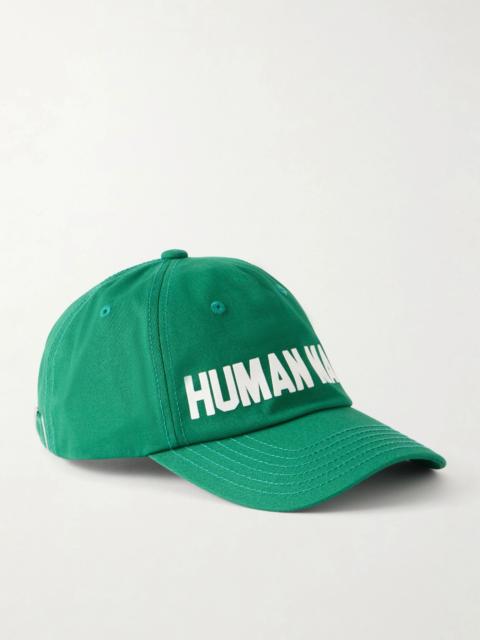 Human Made Logo-Appliquéd Cotton-Twill Baseball Cap Green
