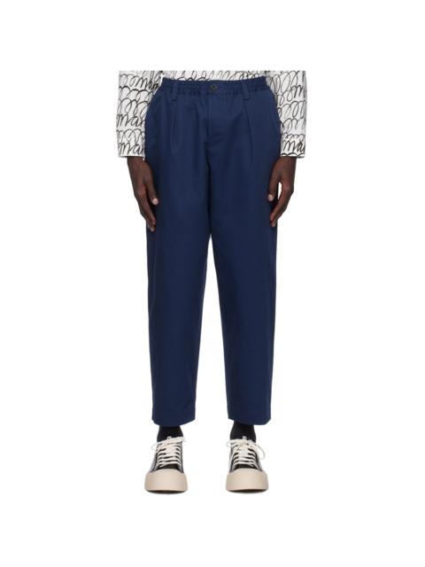 Navy Drawstring Trousers