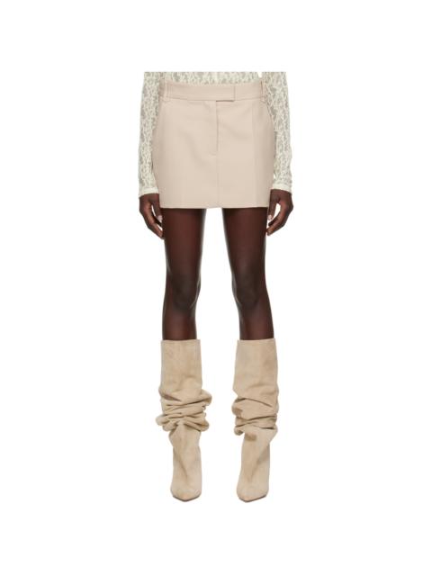 CAMILLA AND MARC Beige Rhett Miniskirt