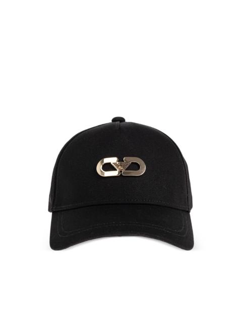 EMPORIO ARMANI logo-plaque cap
