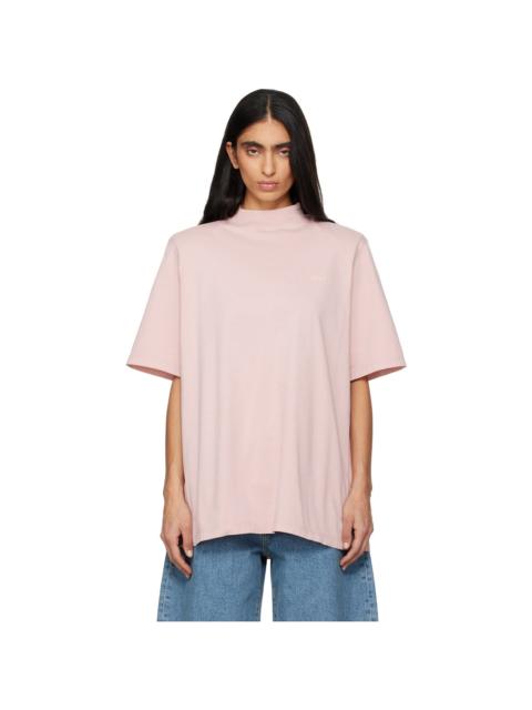 THE ATTICO Pink Padded Shoulder T-shirt
