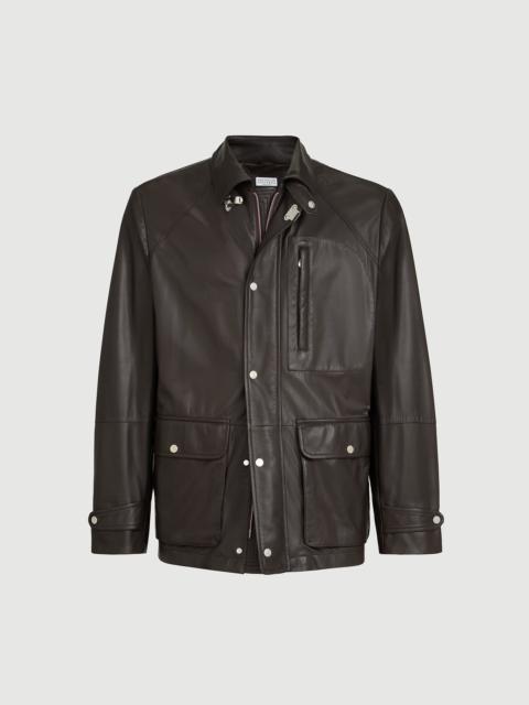 Brunello Cucinelli Calfskin unlined field jacket