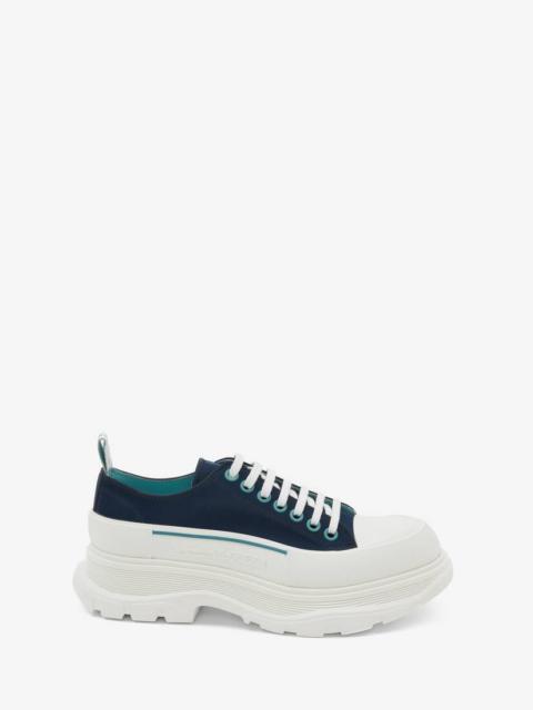 Alexander McQueen Tread Slick Lace Up in Blue