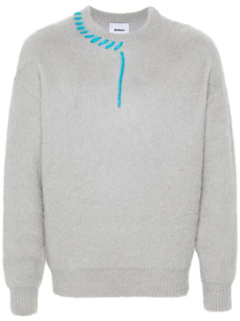BONSAI decorative-stitching jumper