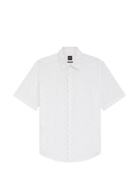 BOSS patterned short-sleeved shirt