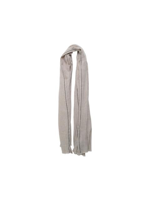 Comme Des Garçons x William Welstead contrast-stitch frayed scarf