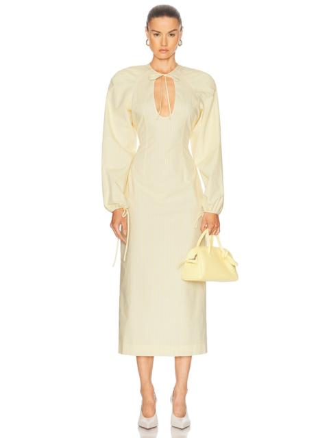ROWEN ROSE Long Sleeve Midi Dress