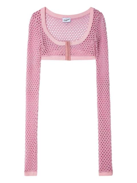 VAQUERA long-sleeved fishnet cardigan