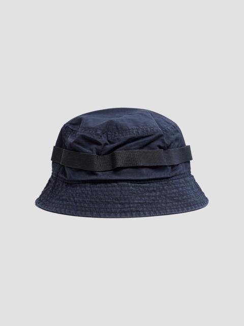 Nigel Cabourn Nam Bucket Hat (Cotton Ripstop) in Black Navy
