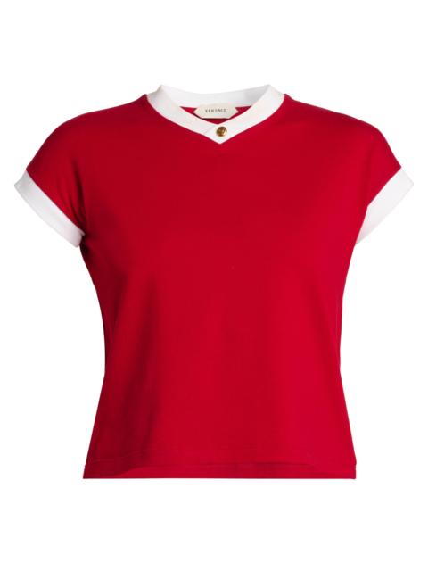 VERSACE Women's Vintage Medusa Cotton T-Shirt - Multi Color