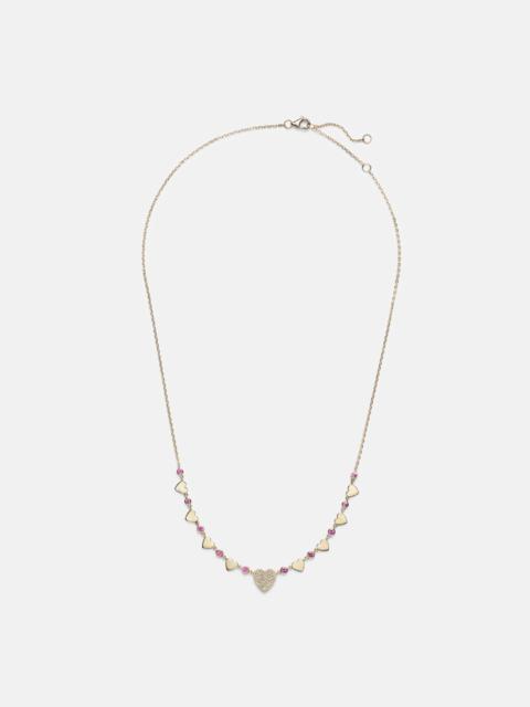 ROXANNE FIRST 14kt gold necklace with diamonds and sapphires