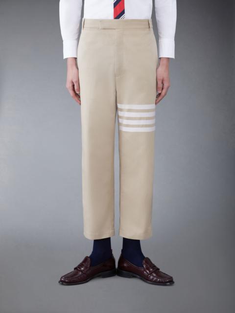Cotton 4-Bar Straight Leg Trouser