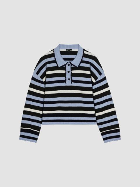 Rails Women's Delora Striped Merino Wool-Blend Sweater - Sky Forest Stripe