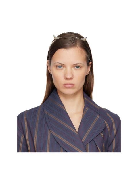 Vivienne Westwood Silver 'Vivienne's Horn' Alice Headband