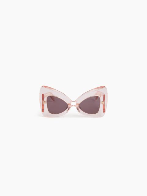 NINA RICCI Precious butterfly shiny transparent Sunglasses