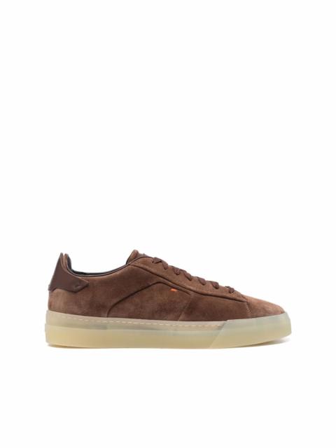 panelled low-top sneakers