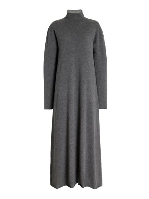 Jil Sander Wool Maxi Sweater Dress grey