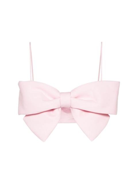 bow-detail crepe top