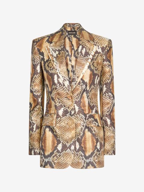 Roberto Cavalli Python Print Jacket