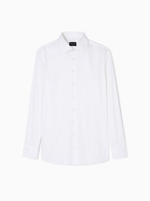 GIORGIO ARMANI REGULAR-FIT SHIRT IN LUXURY COTTON TWILL