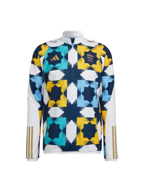 adidas adidas Algeria Training Top 'White Navy Yellow' HF1461