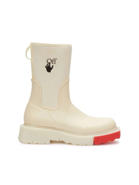 Off-White logo-print chelsea rain boots