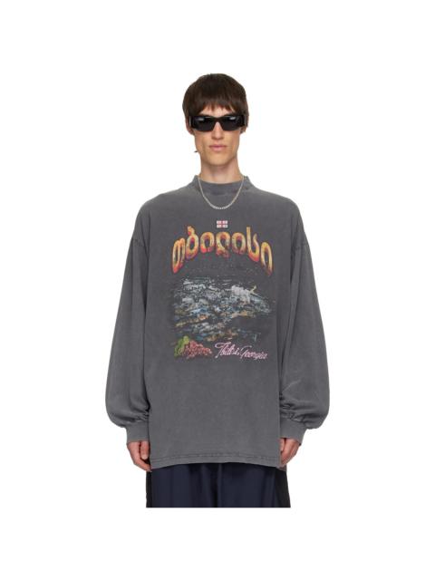 BALENCIAGA Gray Tblisi Long Sleeve T-shirt