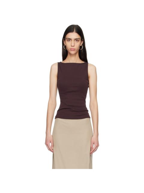 FLORE FLORE Brown Timmi Tank Top