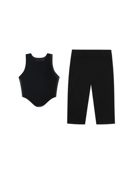 miaou JINX LATEX TANK + HARLEY CAPRI - BLACK
