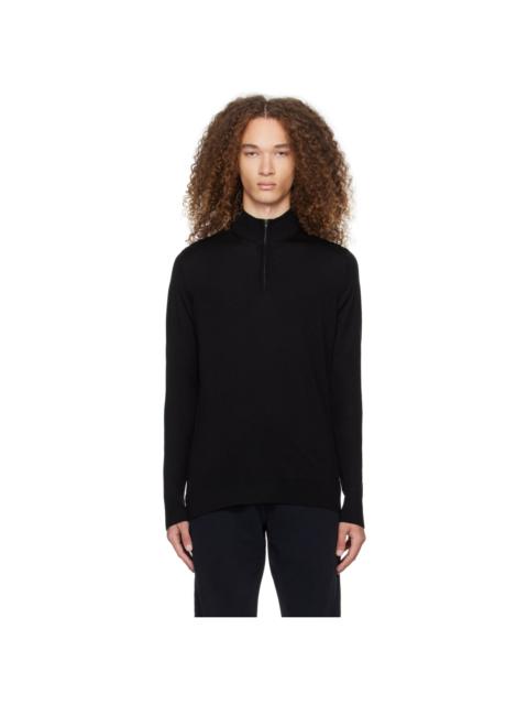 Black Half-Zip Sweater