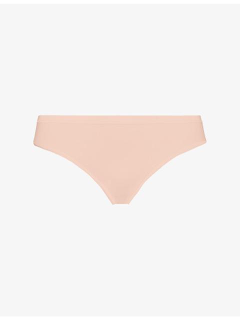 HANRO Seamless Midi stretch-cotton briefs