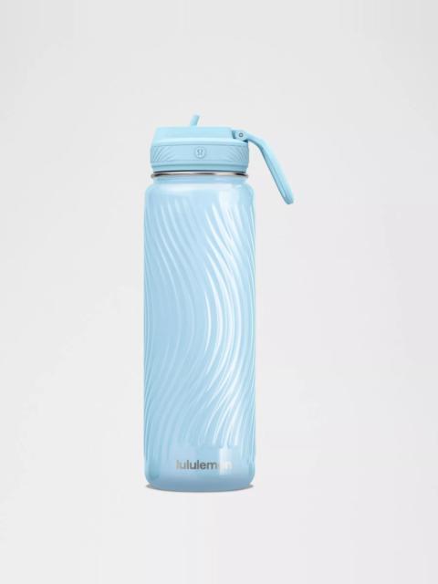 lululemon Back to Life Sport Bottle 24oz Straw Lid *Wave