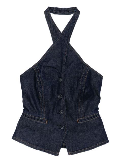 Reformation Tate denim top