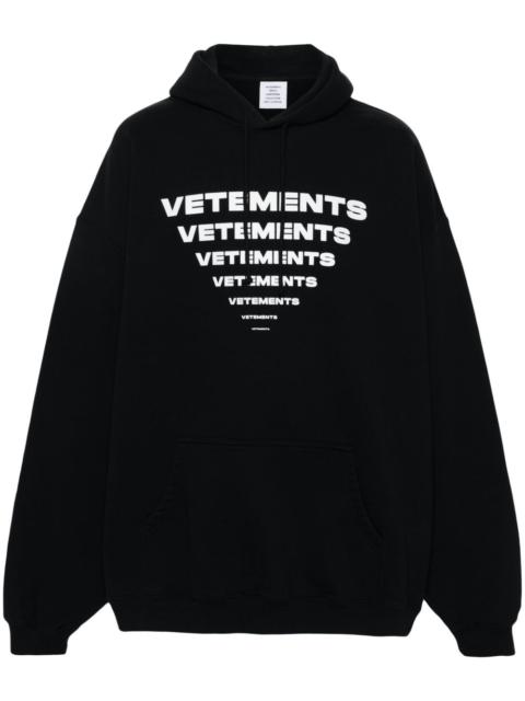 VETEMENTS pyramid-logo hoodie
