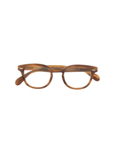 Oliver Peoples Sheldrake rectangle frame glasses