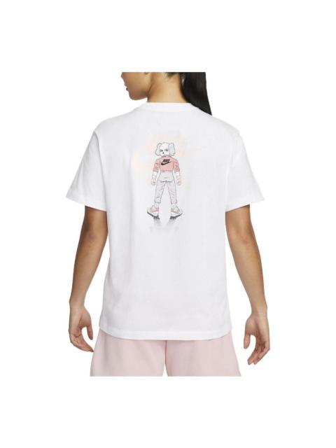 Nike (WMNS) 나이키 스포츠웨어 포켓 티셔츠 'White' DQ3154-100