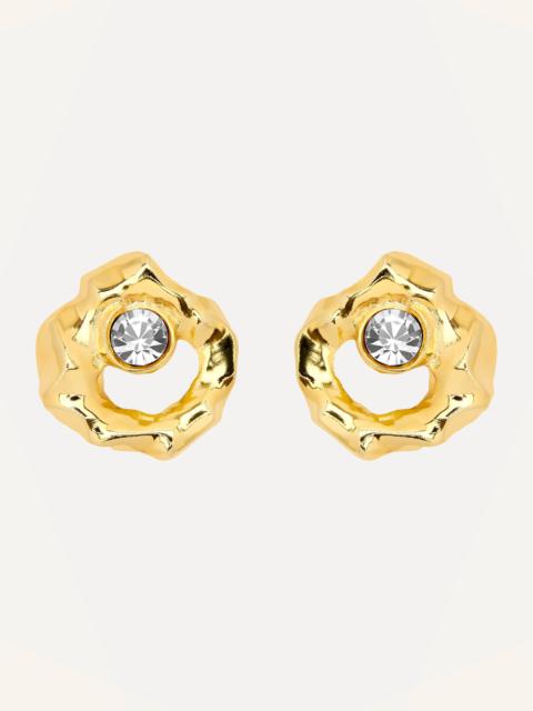 TEXTURED METAL EARRINGS