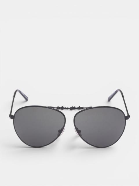 Acne Studios Black Metal Aviator Sunglasses