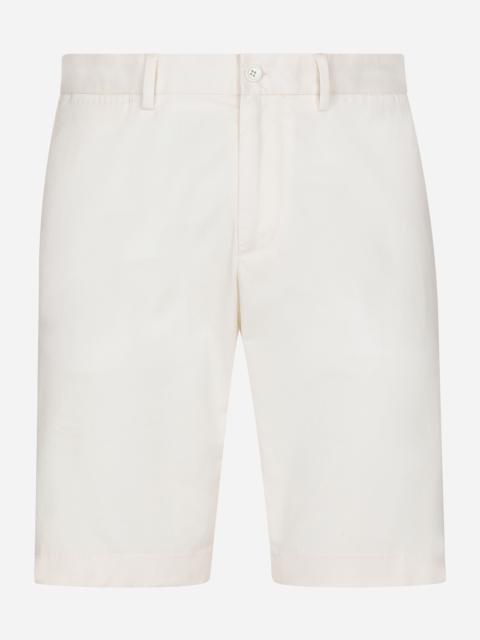 Stretch cotton shorts