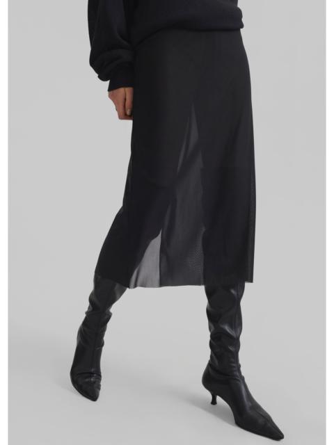 The Frankie Shop Suva Sheer Skirt - Black