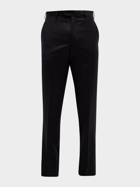GIORGIO ARMANI Men's Basic Solid Dress Trousers
