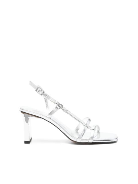 maje 80mm metallic strappy sandals