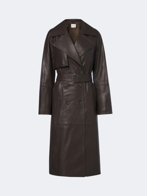 Vince Leather trench coat