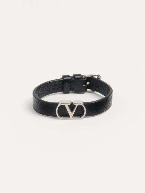 Valentino VLOGO SIGNATURE GRAINY CALFSKIN BRACELET