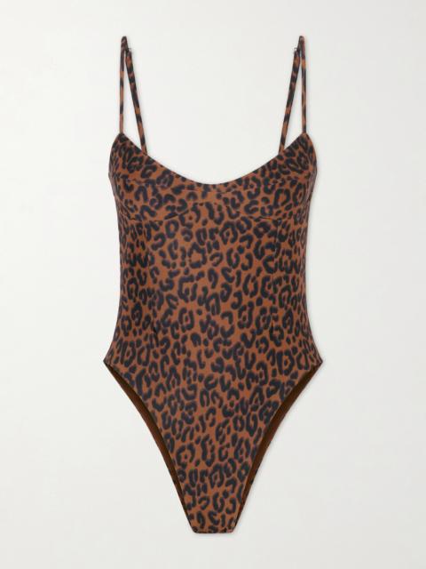 HAIGHT Monica Leopard-print Swimsuit