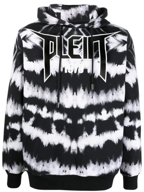 PHILIPP PLEIN tie-dye logo print hoodie