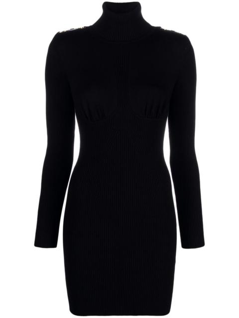 ELISABETTA FRANCHI knitted long-sleeve minidress