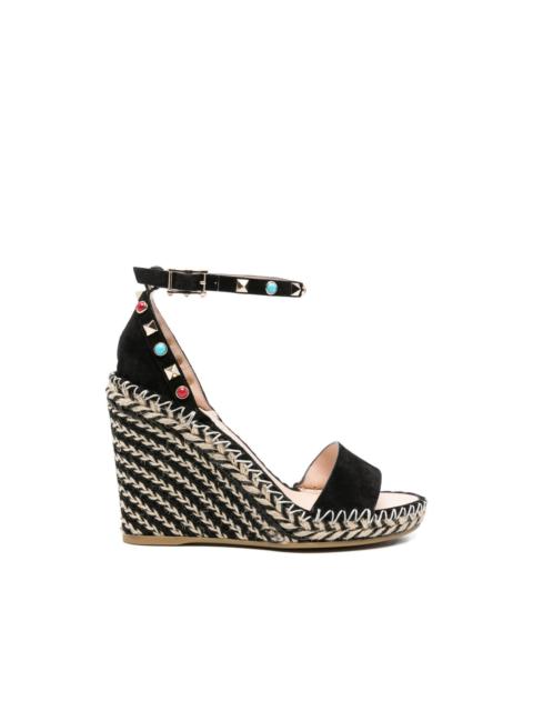 Valentino studded ankle-strap espadrilles