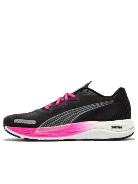 (WMNS) PUMA Velocity Nitro 2 Fade 'Black Pink White' 378527-03