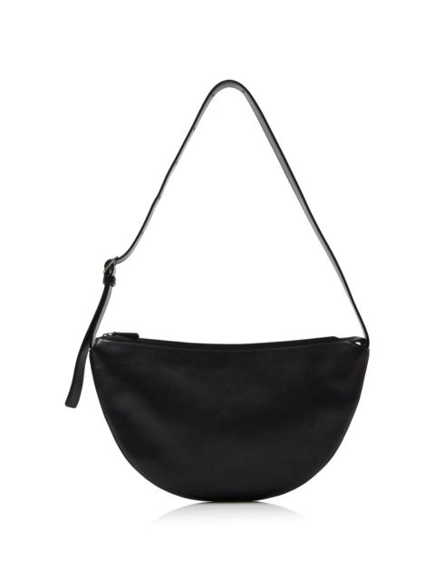 The Row Jouvette Leather Crossbody Bag black